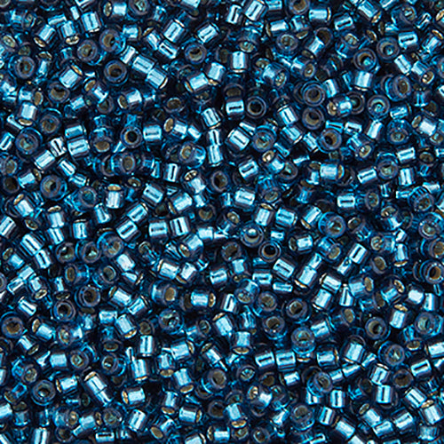 MIYUKI DELICA 11/0 BLUE ZIRCON S/L DYED DB-608