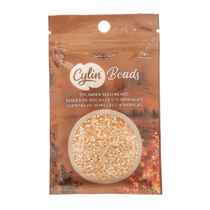 CYLIN BEAD 11/0 25G BAG LIGHT BEIGE GLAZED LUSTER