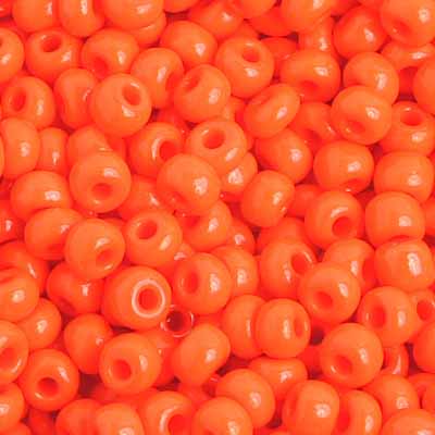 Perlas de semilla checas/perlas de poni 6/0 naranja opaco 500 g