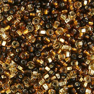 Czech Seed Bead Apx 22g Vial 10/0 Topaz Mix S/l