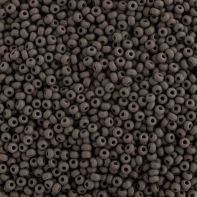 Czech Seed Bead Apx 22g Vial 10/0 Opaque Grey