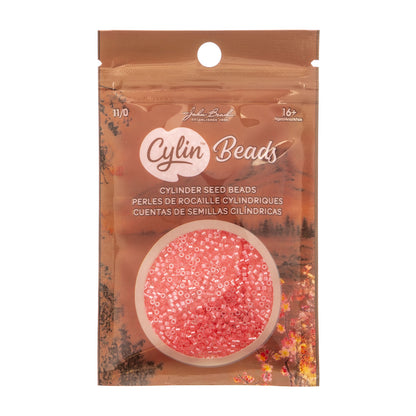 CYLIN BEAD 11/0 25G BAG ROSE-PINK AB LINED