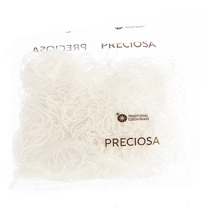 CZECH SEED BEADS 15/0 CUT APX100G OPAQUE WHITE