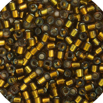MIYUKI DELICA 11/0 GOLDEN OLIVE S/L DYED DB-604