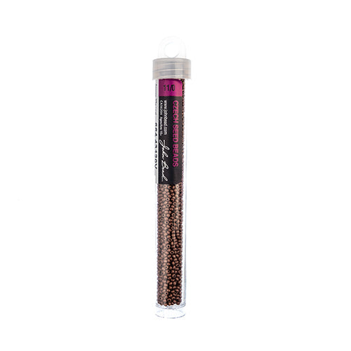 CZECH SEED BEAD 11/0 TERRA INTENSIVE DARK BROWN