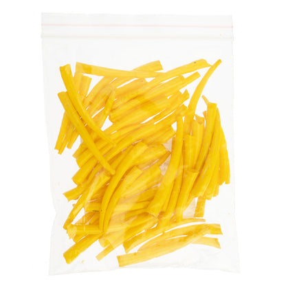 Dentalium Shell Smooth 25g 1in to 1.5in Yellow Oil Painted/water Resistant