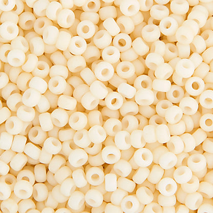 MIYUKI SEED BEAD 11/0 CREAM OPAQUE MATTE