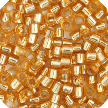 Miyuki Delica 15/0 Rd Gold Silver Lined Db-42
