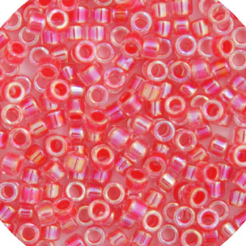 MIYUKI DELICA 11/0 DARK ROSE AB LINED-DYED DB-75