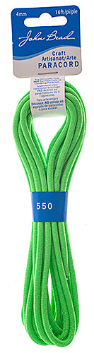 Craft Paracord 16FT (4.8M) 4MM Neon Green