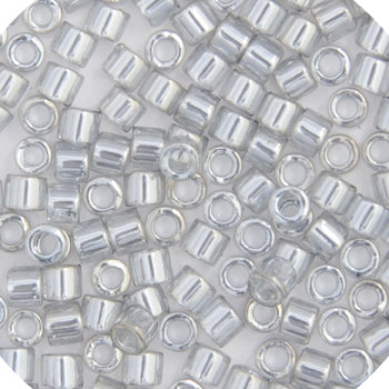 MIYUKI DELICA 11/0 SILVER GREY GOLD LUSTER