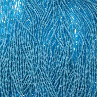 CZECH SEED BEADS 15/0 CUT APX100G OPAQUE LIGHT BLUE LUSTER