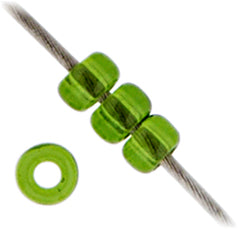 MIYUKI SEED BEAD 11/0 OLIVE TRANSPARENT