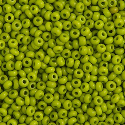 Czech Seed Bead Apx 22g Vial 10/0 Opaque Olive Green