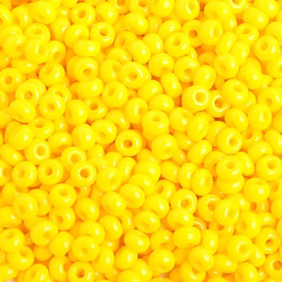 Perlas de semilla checas/perlas de poni 6/0 opacas doradas/amarillas, 500 g