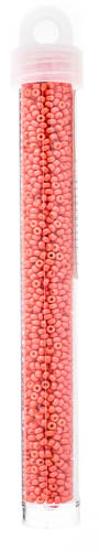MIYUKI SEED BEAD 11/0 DARK SALMON PINK OPAQUE DURACOAT