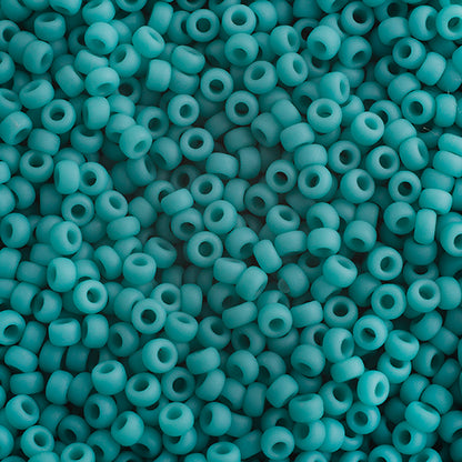 MIYUKI SEED BEAD 11/0 TURQUOISE GREEN OPAQUE MATTE