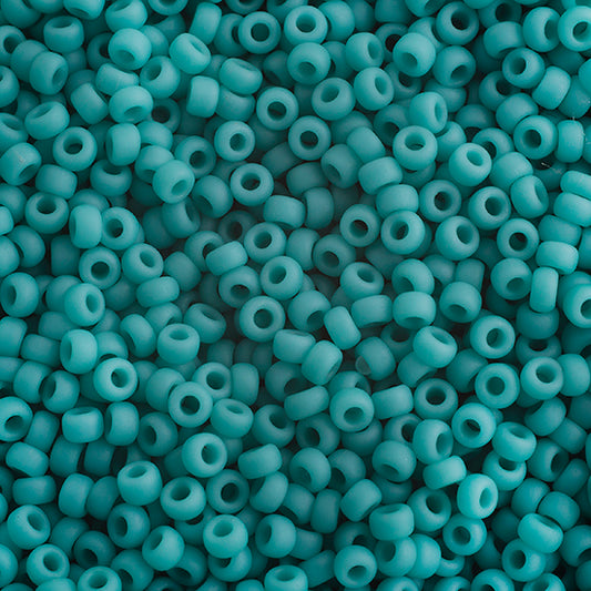MIYUKI SEED BEAD 11/0 TURQUOISE GREEN OPAQUE MATTE