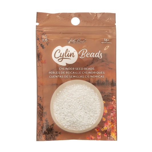 CYLIN BEAD 11/0 25G BAG CHALK WHITE