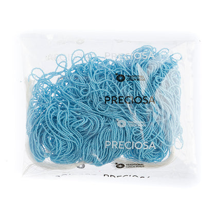 CZECH SEED BEADS 15/0 CUT APX100G OPAQUE LIGHT BLUE LUSTER