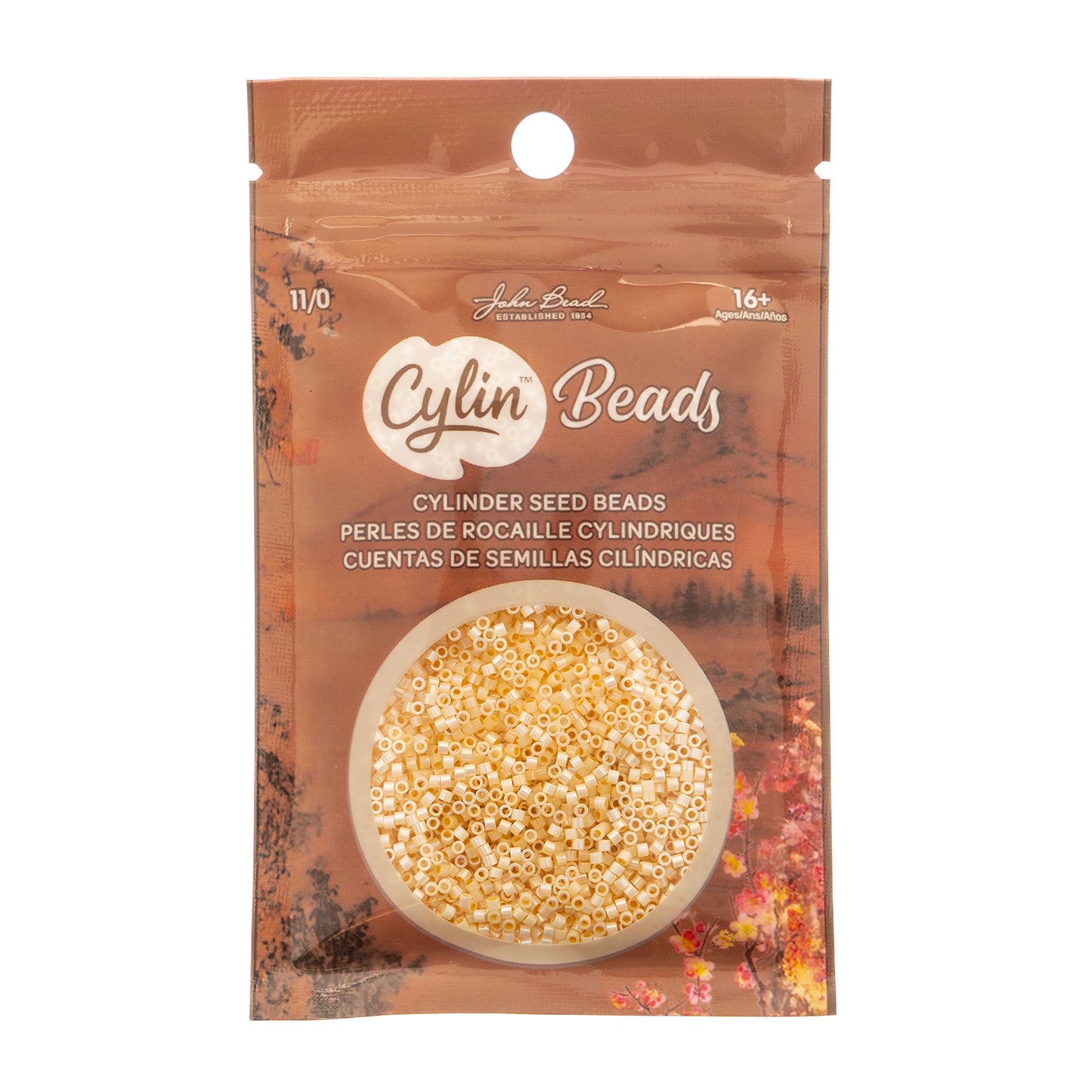 CYLIN BEAD 11/0 25G BAG CREAM AB