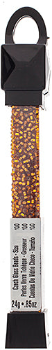 Czech Seed Beads Apx 24g Vial 10/0 Dark Smoketopaz S/l