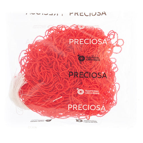 CZECH SEED BEADS 15/0 CUT APX100G OPAQUE LIGHT RED