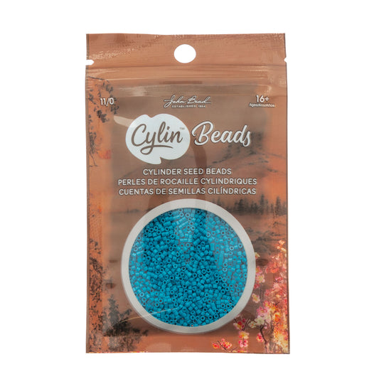 CYLIN BEAD 11/0 25G BAG DARK TURQUOISE BLUE