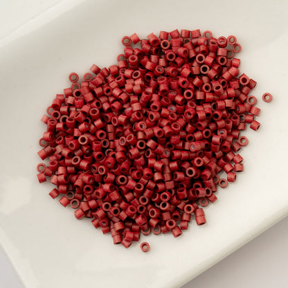 CYLIN BEAD 11/0 25G BAG DARK RED MAROON METALLIC MATTE