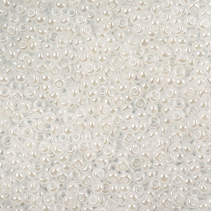 Czech Seed Beads Apx 24g Vial 10/0 White Pearl