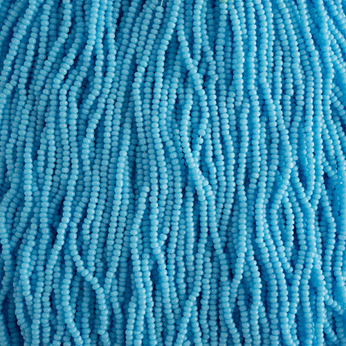 CZECH SEED BEADS 15/0 CUT APX100G OPAQUE LIGHT BLUE