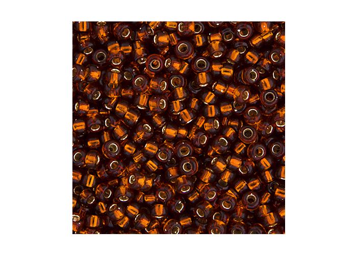 MIYUKI SEED BEAD 11/0 APX.22G DARK TOPAZ SILVER LINED