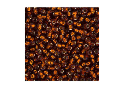 MIYUKI SEED BEAD 11/0 APX.22G DARK TOPAZ SILVER LINED
