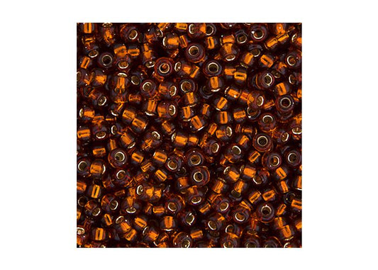 MIYUKI SEED BEAD 11/0 APX.22G DARK TOPAZ SILVER LINED