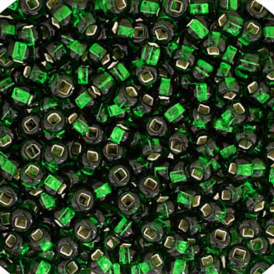 Czech Seed Bead/Pony Bead 6/0 S/L Transparent Green 500G