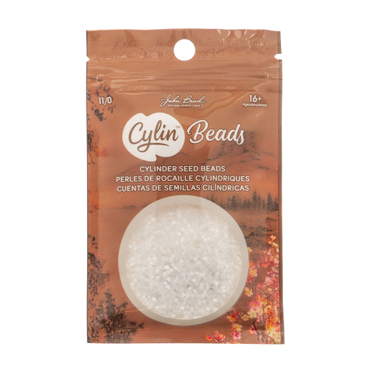 CYLIN BEAD 11/0 25G BAG CRYSTAL SILK SATIN