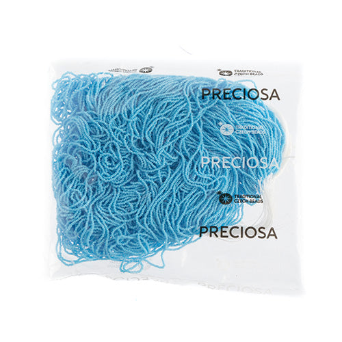 CZECH SEED BEADS 15/0 CUT APX100G OPAQUE LIGHT BLUE