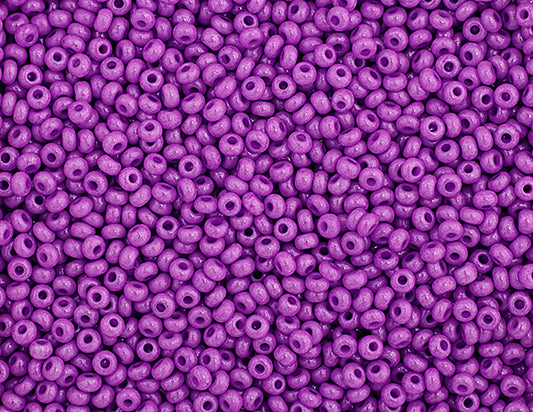 Czech Seed Bead Apx 22g Vial 10/0 Opaque Dyed Violet