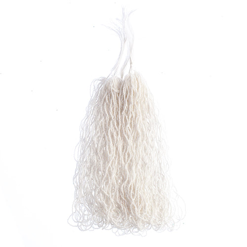 CZECH SEED BEADS 15/0 CUT APX100G OPAQUE WHITE