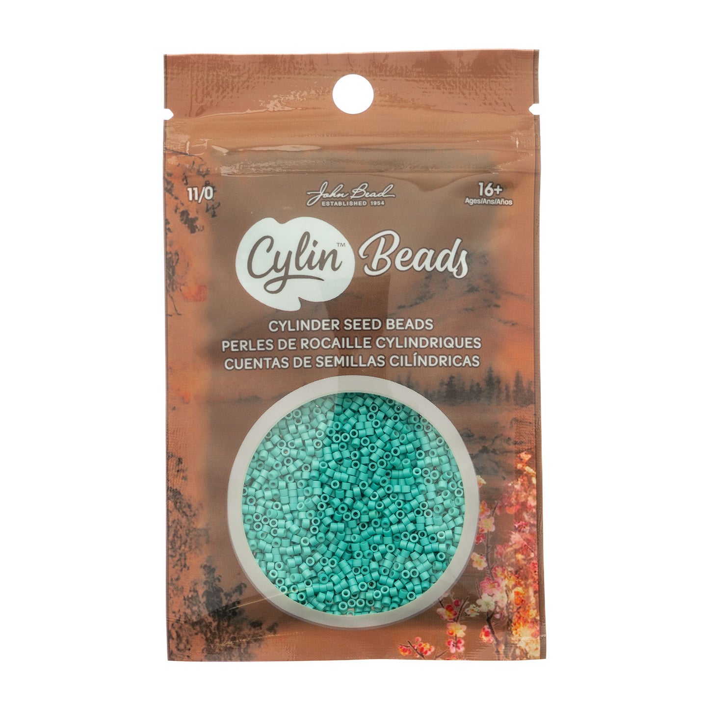 CYLIN BEAD 11/0 25G BAG OPAQUE TURQUOISE GREEN