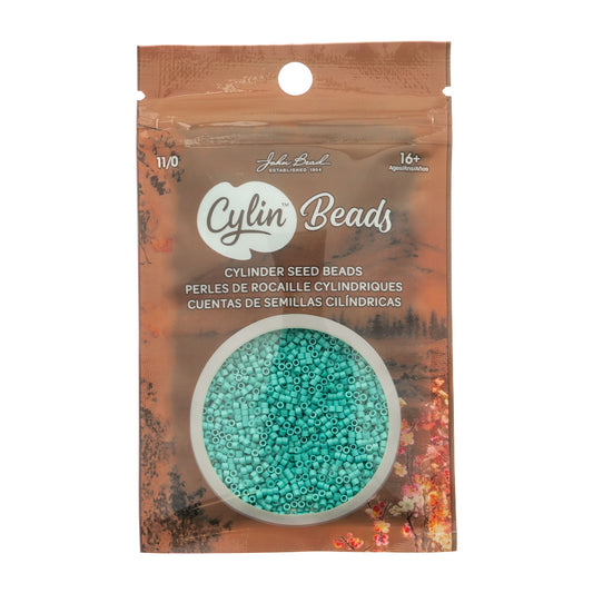 CYLIN BEAD 11/0 25G BAG OPAQUE TURQUOISE GREEN