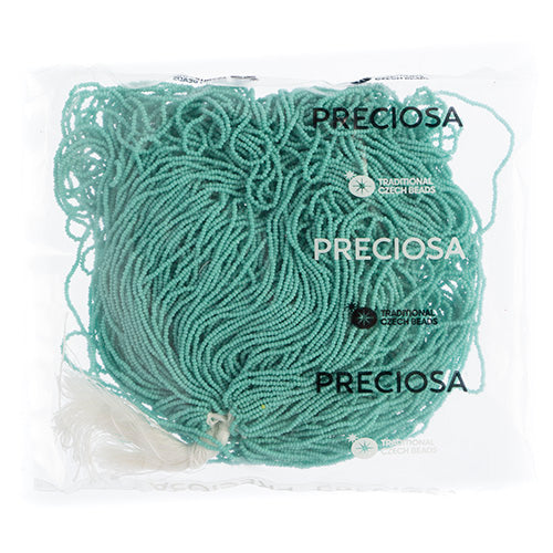 CZECH SEED BEADS 15/0 CUT APX100G OPAQUE TURQUOISE
