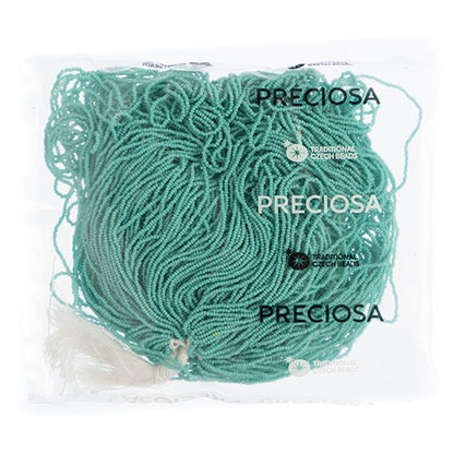 CZECH SEED BEADS 15/0 CUT APX100G OPAQUE TURQUOISE