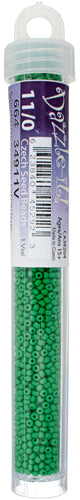 CZECH SEED BEAD 11/0 OPAQUE MEDIUM GREEN
