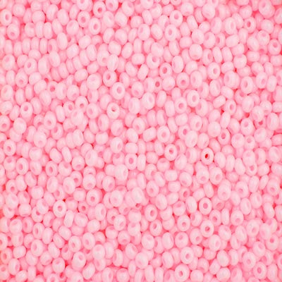 Czech Seed Bead Apx 22g Vial 10/0 Opaque Dyed Pink
