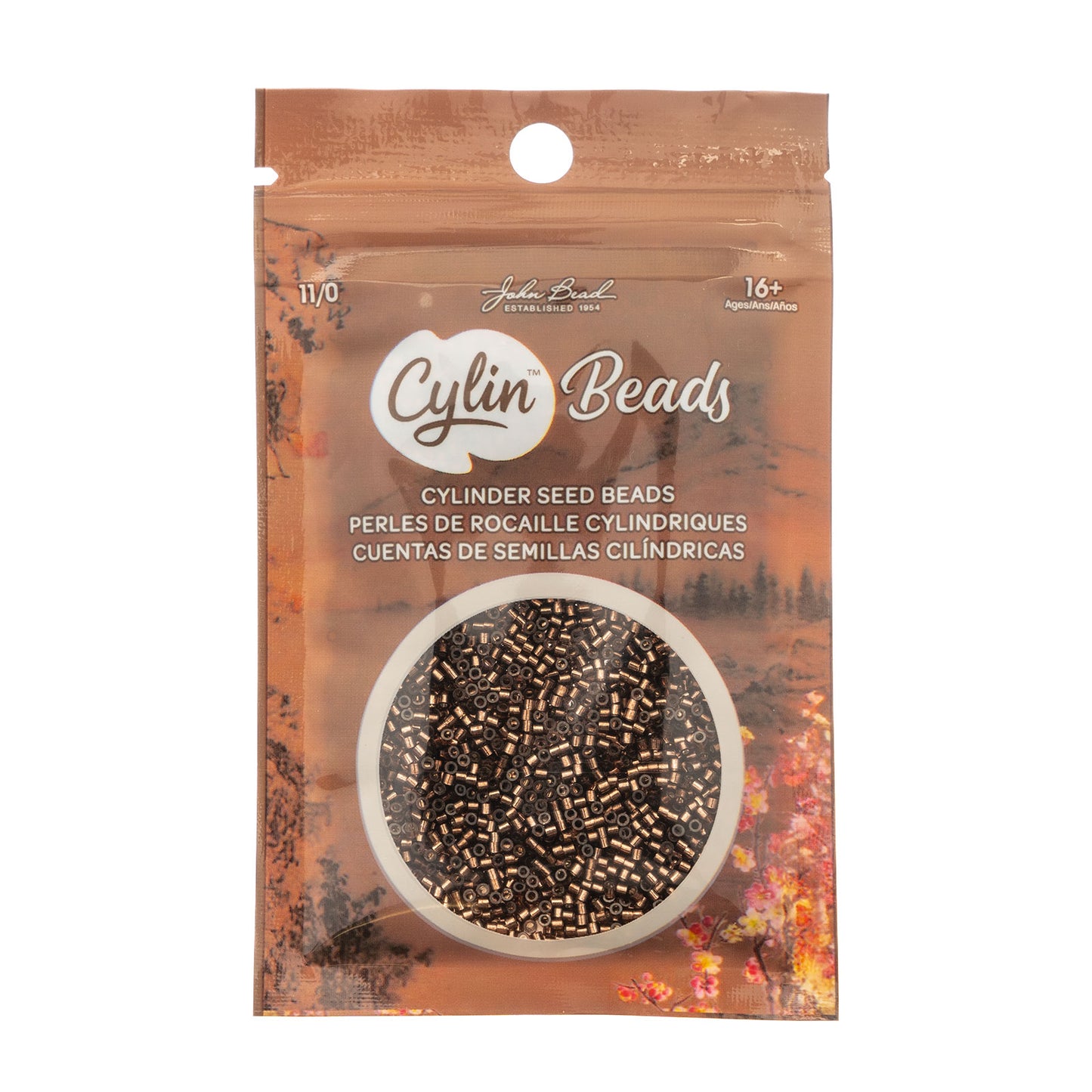 CYLIN BEAD 11/0 25G BAG BROWN S/L