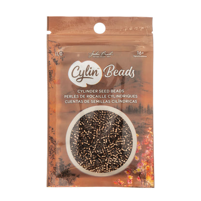 CYLIN BEAD 11/0 25G BAG BROWN S/L