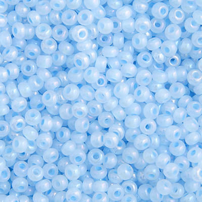 Czech Seed Bead Apx 22g Vial 10/0 Opaque Dyed Iris Blue