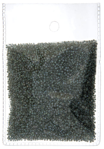 MIYUKI DELICA 11/0 DARK GREY AB LINED-DYED DB-81