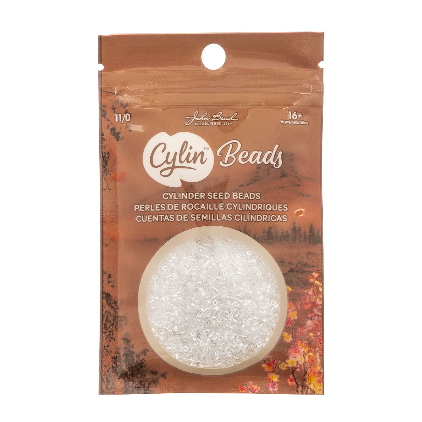 CYLIN BEAD 11/0 25G BAG CRYSTAL LUSTER